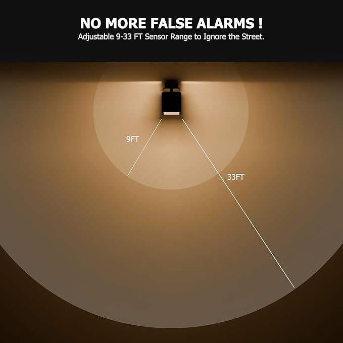 2025 NEW Motion Sensor Outdoor Lights 360° Adjustable Aluminum Outdoor Wall Sconce,1500LM LED Porch Light,Exterior Lighting fixtures Waterproof 3000K/4000K/5000K Front Porch Light for Garage Enterway