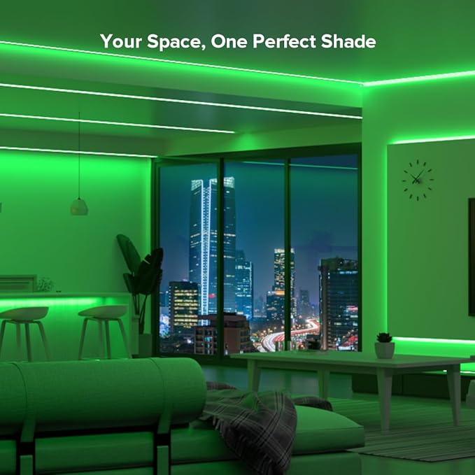BTF-LIGHTING FCOB COB FOB LED Strip Lights 5V USB Powered 3.28FT 320LEDs Green Color 8mm Width Dimmable CRI 90+ with 3M Tape Flexible High Density for 3D Printer TV Backlight PC DIY Decor