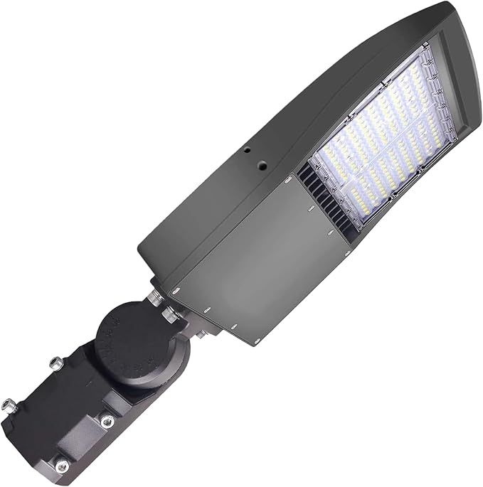 480V 150W LED Parking Lot Light, 21000LM LED Shoebox Street Flood Light (500W MH/HPS Equiv.), 5000K Dimmable Commercial Area Lighting with 20KV Surge Protection, IP65 277-480V UL&DLC Listed