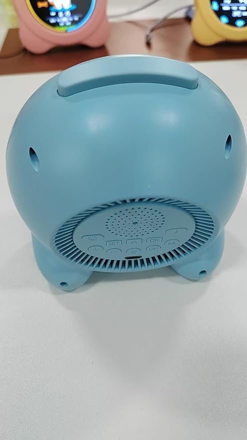 Kids Alarm Clock Sun & Moon LED Display with Day & Date OK to Wake Clock with Night Light for Kids Children's Sleep Trainer Gift for Boy and Girls (Blue)