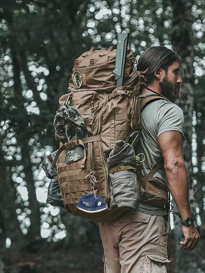 4 inch LED Camping Lantern Rechargeable TeiNewBy 1500LM 10000mAh up to 120 Hours Running, 4 Light Modes, IP54 Waterproof,Magnetic Base for Hurricane Emergency, Outdoor, Hiking, Home and Car(30W)