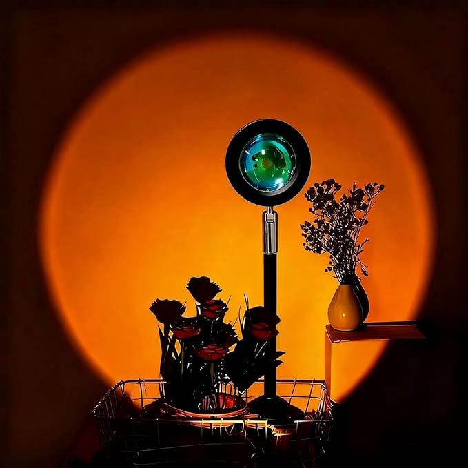 Sunset Lamp Projector,180 Degree Rotation Sun Projection Light Led Night Light Floor Lamp with USB Port,Sunset Lamps for Photography Party Bedroom Decor,Christmas Gifts for Women
