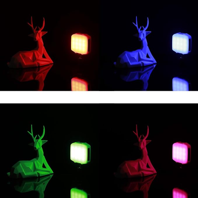 Falcon Eyes F7 Mini 5W RGB Pocket On Camera Light with Magnet Adsorption Function, Built-in Rechargeable Battery, App Control