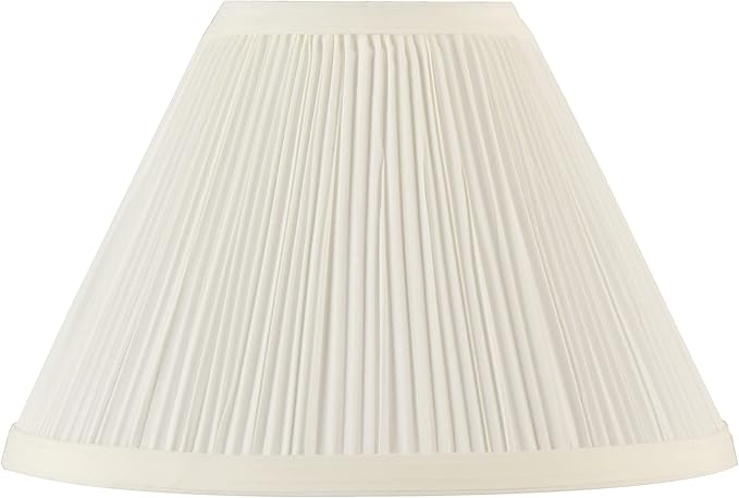 Aspen Creative 59171, Empire Uno Lamp Shade, Cotton White, 4" Top x 10" Bottom x 7" Slant Height, Slip UNO 33mm