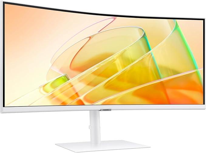 Samsung 34" ViewFinity S65TC Ultra-WQHD 100Hz AMD FreeSync HDR10 Curved Monitor Bundle with Tech Smart USA Elite Suite 18 Standard Editing Software Bundle + 2 Year CPS Enhanced Protection Pack