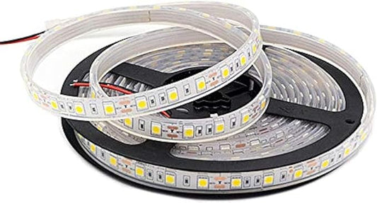 BSOD Outdoor LED Strip Lights Waterproof,Warm White IP68 Led Strip 12v Boat Underwater Lights 16.4ft 5050 SMD 300 Led Tube Flexible Rope Light for Swimming Pool Boat Fish Tank