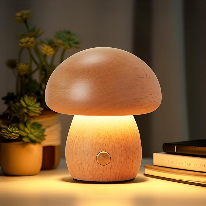 Portable Cordless Rechargeable Battery Operated Lamp,Stepless Dimming, Small Table Lamp Portable Night Light, Dimmable Touch Control Warm LED Light for Bedroom, Nursery, Patio Decor