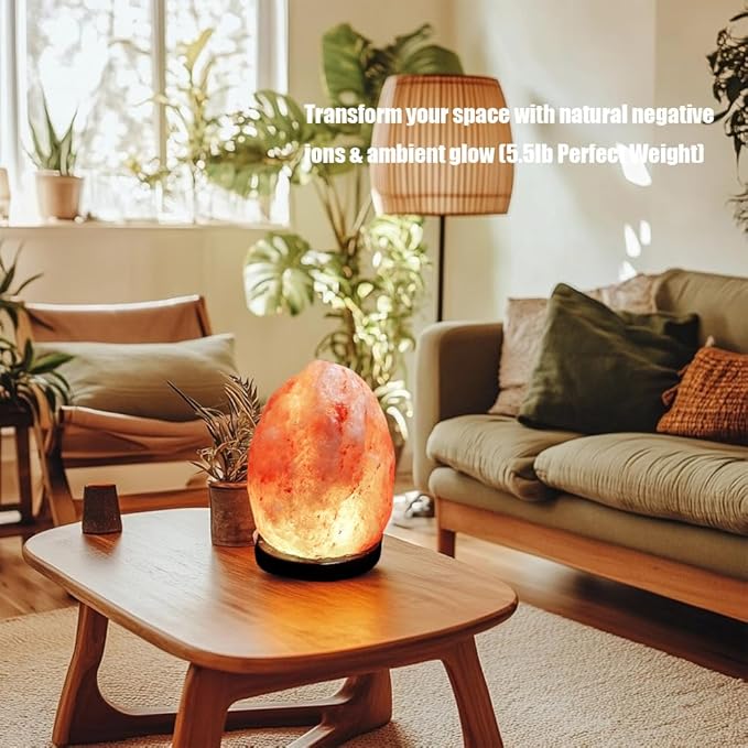16 Colors Remote Salt Himalayan Salt Lamp Natural Crystal Salt Rock Lamp Hand Carved Night Lights, USB Salt Crystal Lamp Remote Control Salt Lamp for Home Decor and Gift (5.5lb)