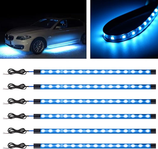 Car LED Strip Light,Auto Led Light Strip 30CM 15 SMD IP67 Waterproof Auto Interior Lights for Home Decoration Car Motorcycles Boat Golf Cart Truck with 3M Tape