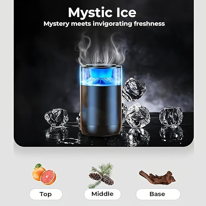 Waterless Essential Oil Diffuser for Home Aromatherapy Scent，Small Smart Car Diffuser Air Freshener,Auto Start & Stop Colorful Ambient Lighting Smart Spray 4 Settings Modes,Gifts for Men Women