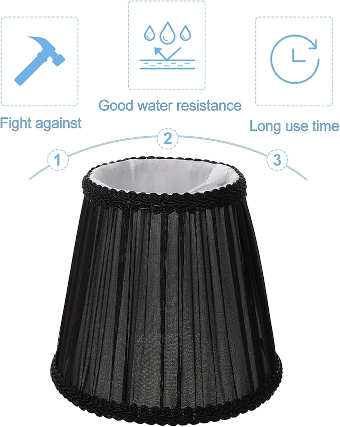 1pc Clamped Bubble Fabric Lampshade Cloth Lamp Shades for Table Lamps Ceiling Light Shade Ceiling Lamp Shade Chandelier Cover Clip on Lampshade Replacement Floor Lamp Bedside Lamp