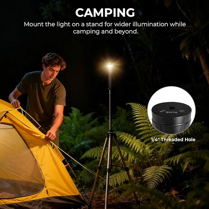 Wurkkos TS27 Rechargeable High Lumen Flashlights, 3200LM 2772Feet Long Throw Super Bright Flashlight,Bidirectional Lighting 300-hour Ultra-Long Flashlights, (with Threaded Interface)