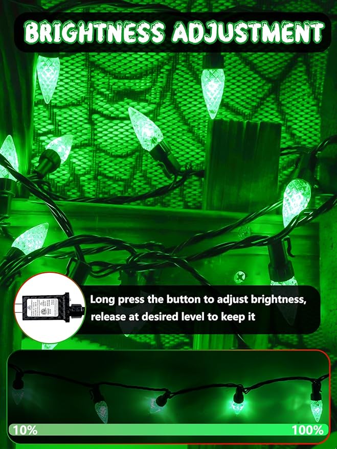 240 LED 78FT C6 Christmas String Lights, Super Long Christmas Lights Outdoor Indoor with 13 Modes & Timer, Waterproof Fairy Twinkle Light Plug in for Tree Garden Party Xmas Decorations (Green)