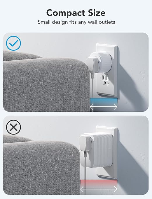 Govee Smart Plug, WiFi Outlet Compatible with Alexa and Google Assistant, Mini Smart Home Plugs with Timer Fuction & Group Controller, No Hub Required, ETL & FCC Certified, 2.4G WiFi Only (1 Pack)
