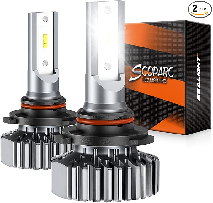 SEALIGHT 9005 Fog Lamps 32000LM High Power 8×Brighteness for ATVs & Powersports, 2025 Version 99% Compatibility, S1 Wireless 9005/HB3 IP67 10 Years Lifespan Plug and Play- Pack of 2