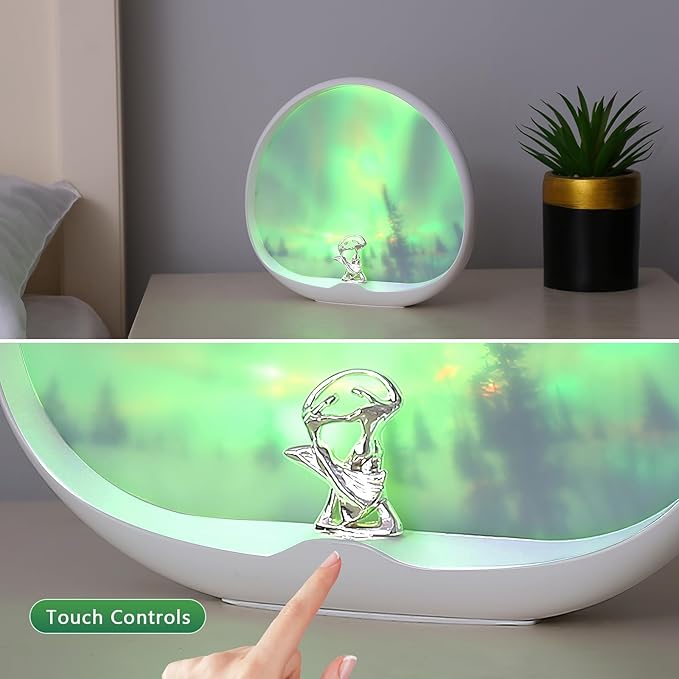 Northern Lights Aurora Lamp, Multiple Colors Dynamic Touch Lights, Light Show/Decoration/Painting, Bedroom Romantic and Beautiful Holiday Gifts