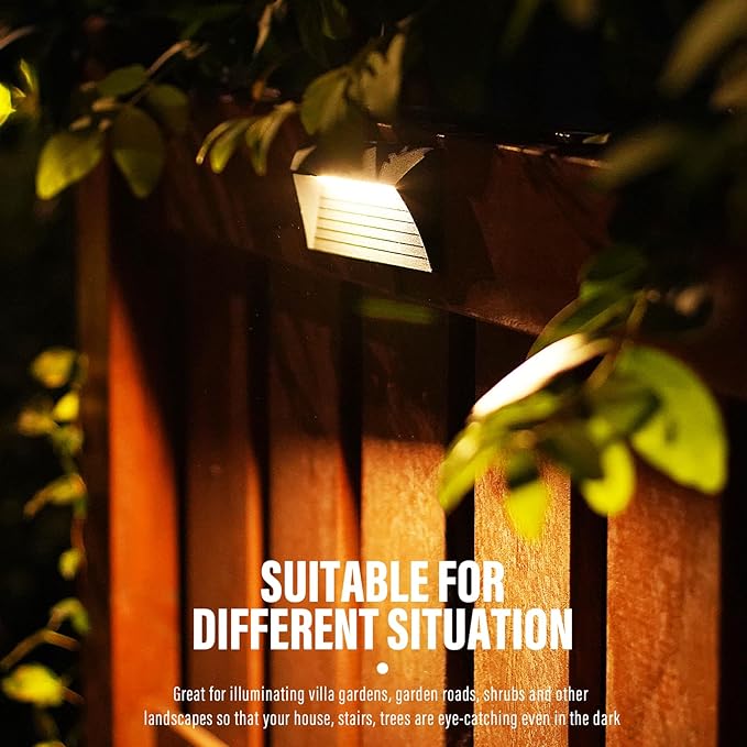 VENUS MANUFACTURING 2W Low Voltage Deck Lights LED Outdoor Stair Lights 3000K 12V Wired Step Lighting Die-cast Aluminum for Fence Yard Patio and Pathway (6Pack)