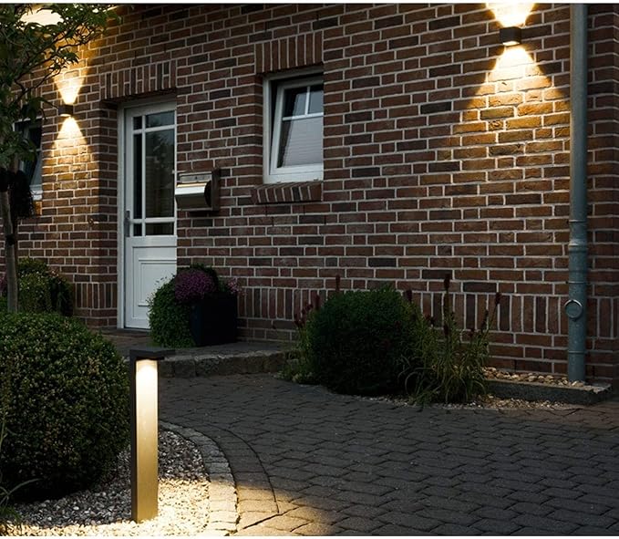 12V LED RV Wall Light-with On & Off Switch,Low Voltage LED Deck Lights,IP65 Waterproof Wall Sconce,Wall Mount Adjustable Beam Angle Design,6W for RV,Boat,Patio,Backyard,Porch lamp (warm light)