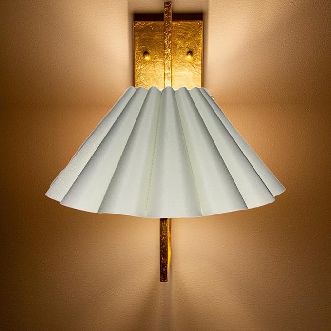 Generic Cloth Lampshade Floor Lamp Shade Simple Decorative Easy Assembly Petal Table Lamp Shade Floor Light Cover for Home Decor, White