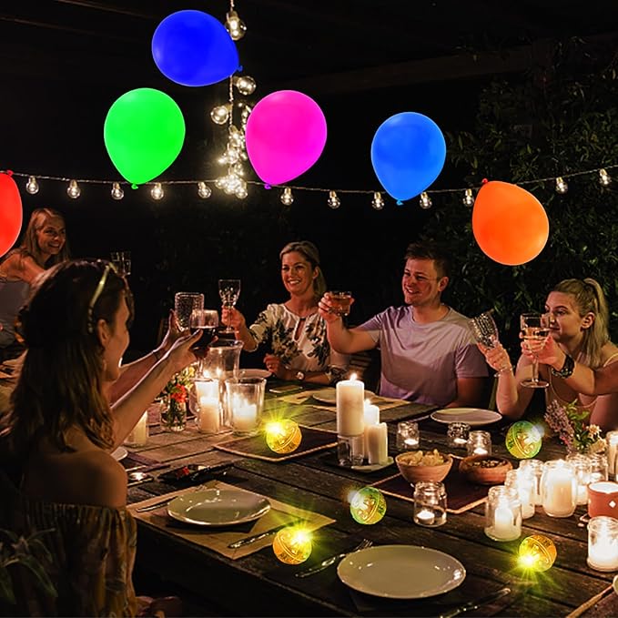 Pozzolanas Mini Led Lights with Hook, Waterproof Round Tiny Led Light for Party Decorations Neon Party Lights for Birthday Party and Wedding Decoration, Warm White 50PCs