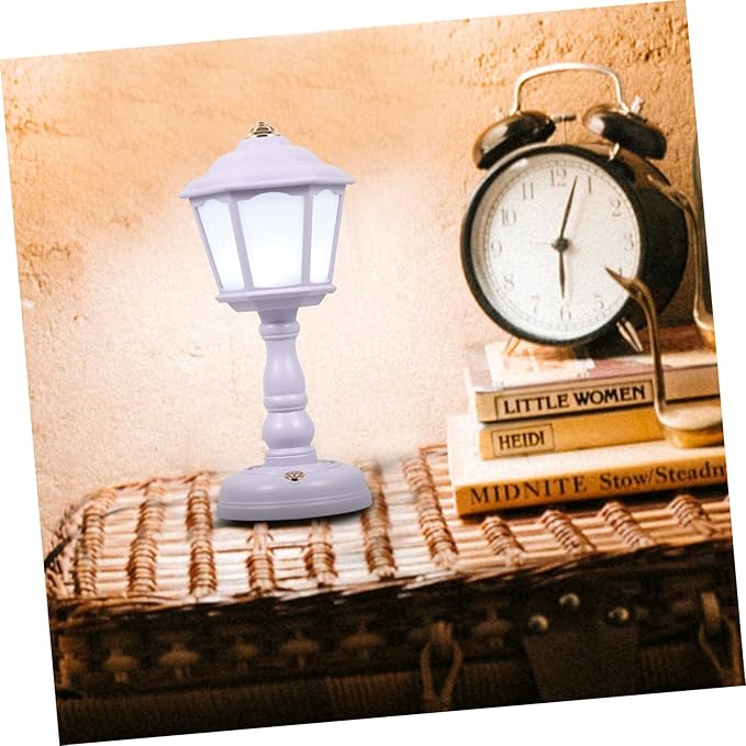1set Vintage Lamp for Bedroom Mini Table Light Rechargeable Nightstand Retro Style USB Power