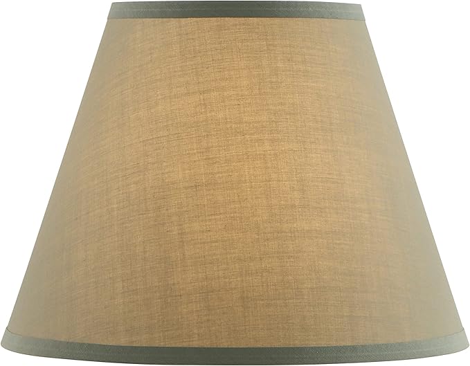 Aspen Creative 32071, Hardback Empire Transitional Spider Celadon Lamp Shade, 7" Top x 13" Bottom x 10" Slant