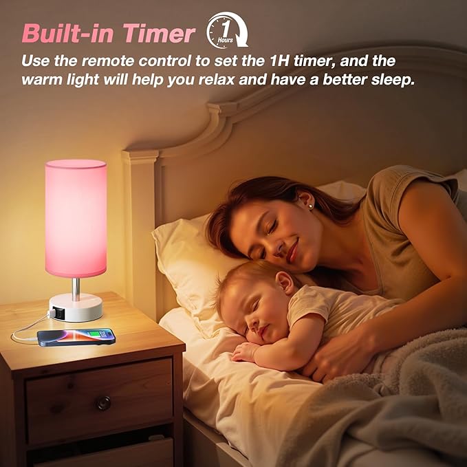 Light Therapy Lamp 10000 Lux, Sun Lamp with Remote, 3 Color Temperature & Stepless Dimming, Happy Sunlight Lamp, Daylight Lamp for Home, Office, Pink Decoration Use As Lift Mood, Happy Life