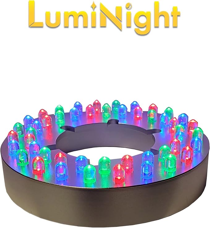 HALF OFF PONDS LumiNight Pond and Landscape Lighting - 48-LED RGB Color Changing Light Ring