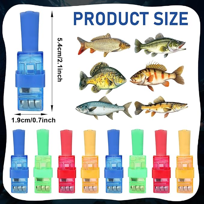 36Pcs Gone Fishing LED Finger Lights Fishing Party Favors Glow in the Dark Light Up Finger Lights Go Fish Themed Toys Bulk for Kids Birthday Party Goodie Bag Stuffer Birthday Gifts Classroom Prize