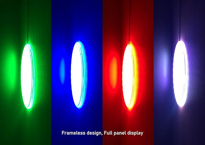 TOVEENEN 20W LED Pool Light for Above Ground Pool, Color Underwater Magnetic Pool Lights for Swimming Pool Lighting, Low Voltage Waterproof Pool Light