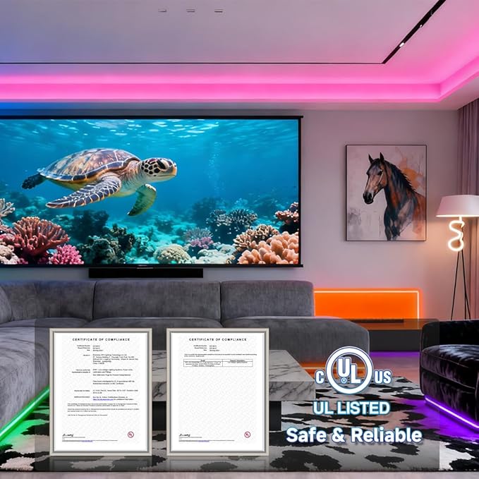 BTF-LIGHTING SK6812(Similar WS2812B) UL Listed RGBW RGB+Warm White(3000K) Individually Addressable DC12V 16.4FT 60LED/m 4 Colors in 1 Light Dream LED Strip IP65 White PCB(No Adapter or Controller)