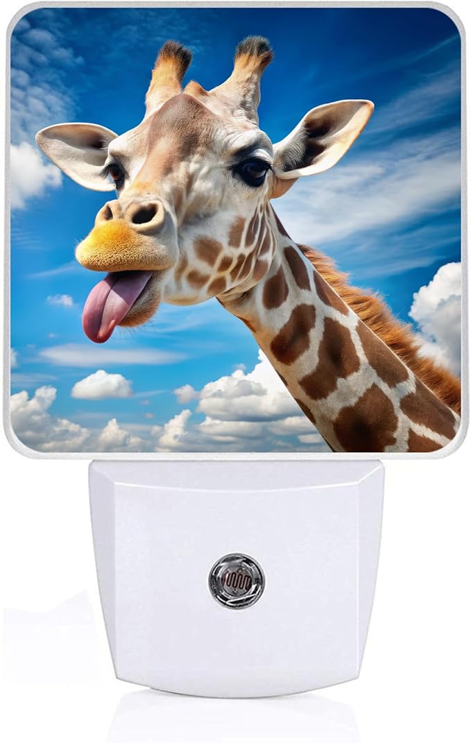 Cute Giraffe Night Light,Night Lights Plug into Wall,Led Lamp for Stairway/Hallway/Bedroom 0.5W Nightlight Sleep Friendly