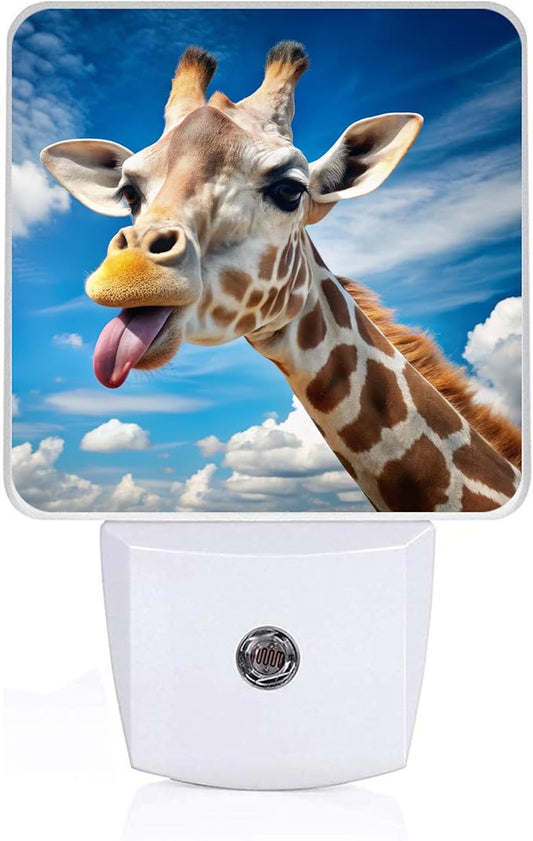 Cute Giraffe Night Light,Night Lights Plug into Wall,Led Lamp for Stairway/Hallway/Bedroom 0.5W Nightlight Sleep Friendly