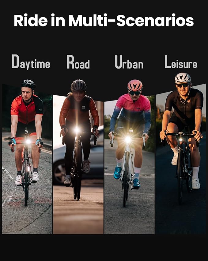 Magicshine Hori 900 Compatible with Garmin/Wahoo Bike Computer Dual Mounted Bike Light 900 Lumens Super Bright Independent DRL Fast USB-C Charging IPX6 Waterproof Rating Bicycle Headlight