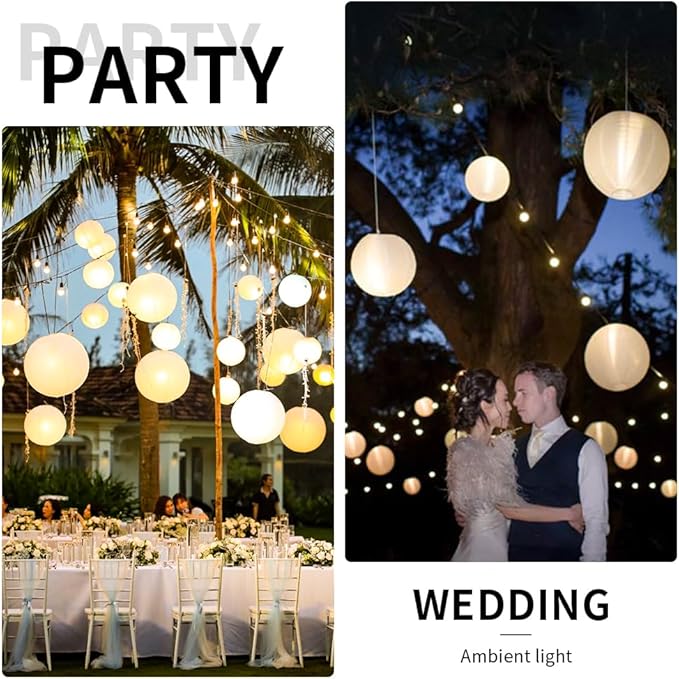 24PCS Mini Led Lights, Led Balloons Light for Paper Lanterns, Easter Eggs, Birthday Party, Wedding, Halloween, Christmas Decoration, Last 36 Hours- Warm White