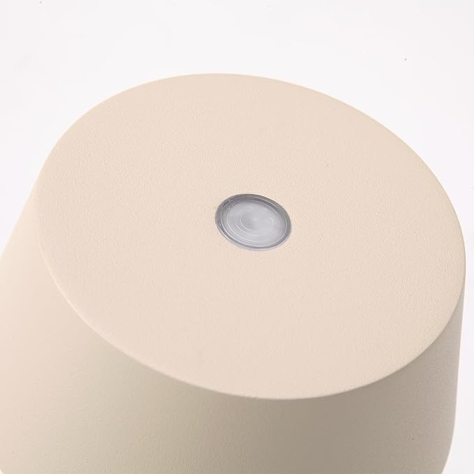 Outdoor Table Lamp,Rechargeable Cordless Shower LED Table Lamps,Portable 2200mAh Battery Waterproof Desk Light,Dimmable 3 Color Stepless Table Light,Wireless,Cafe/Dinner/Patio/Restaurant