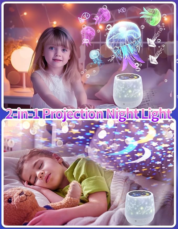 21 Set of Films, Kids Night Light Projector for Bedroom, Ceiling, Projector Night Light for Kids, Room Decor, Star Galaxy Lamp with 360° Rotating, Ceiling Projector, Birthday, Christmas, Girls Gifts