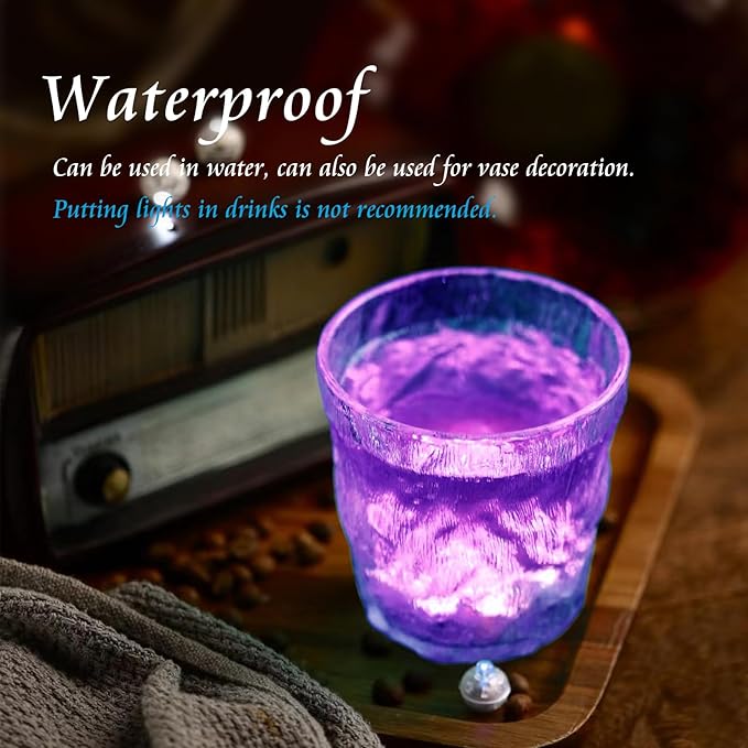 100pcs Mini Led Lights - Round, Long Standby Time Ball Light Paper Lantern Balloons for Birthday Party, Christmas, Halloween Decoration Purple