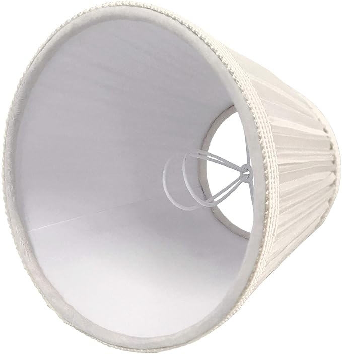 Royal Designs, Inc. CS-1051-5WH-6 Designer Mushroom Pleat Empire Chandelier Lamp Shade, 3 x 5 x 4.5, White, 6-Pack