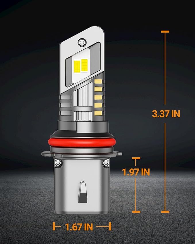 SEALIGHT 9004 Fog Bulbs with 6500K White Light,30000LM Super Bright, 1:1Mini Design Fog Light Bulbs,3 Mins Plug-N-Play, Pack of 2
