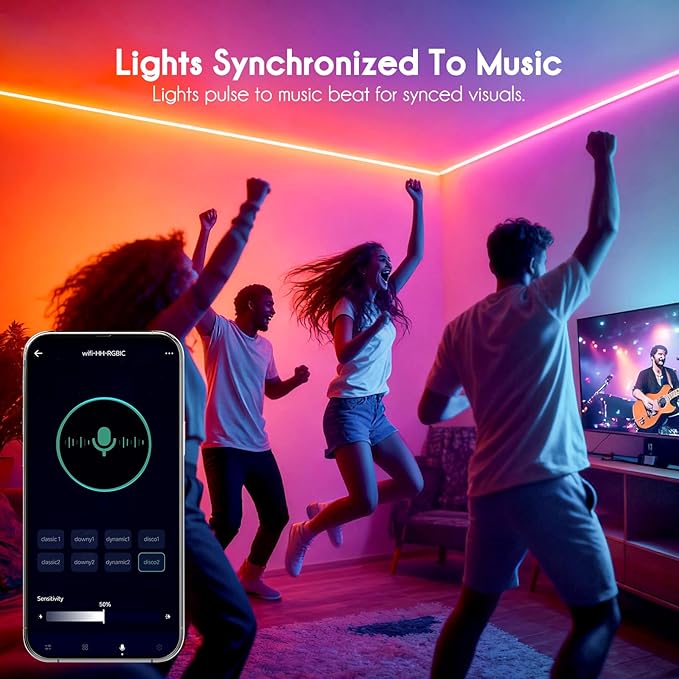 Shine Decor IP68 LED Strip Light 16.4 FT, DC 24V RGB+IC LED Strip Lights, Outdoor Rope Lights with Remote APP Control Music Sync, Color Chasing LED Lights Strip for Chrismas, Pool, Home Decor