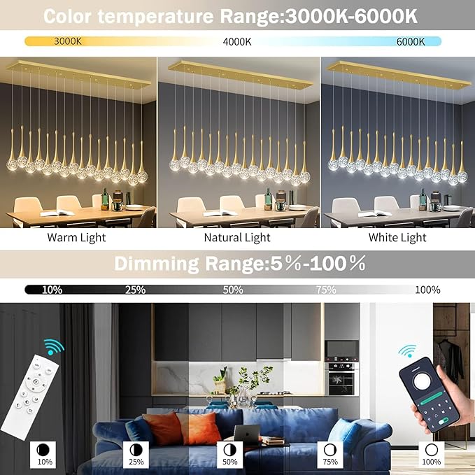 16 Lights Modern Glam Crystal Chandelier for High Ceiling LED Dimmable Pendant Light for Staircase Foyer Enterway Living Room Chandelier Lighting Silver