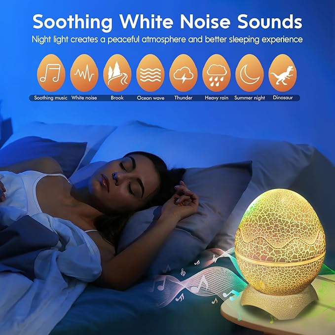 Rossetta Galaxy Projector, Star Projector for Bedroom, Night Lights for Kids Room with White Noise, Bluetooth Speaker, Timer and Remote, Room Decor, Gifts for Girls, Boys, Adults, Christmas, Birthday