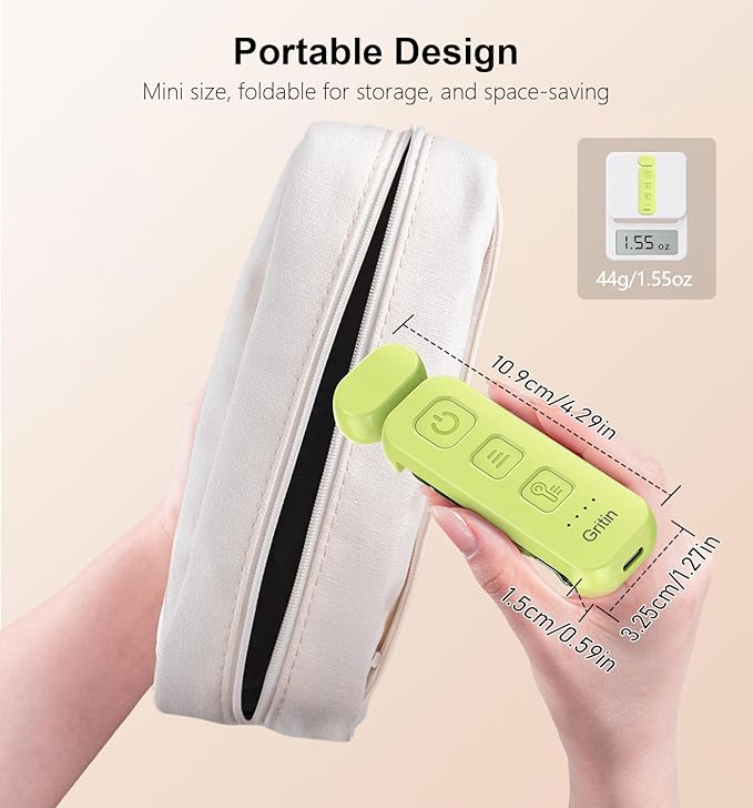 Gritin Reading Light,Book Light for Reading in Bed-Eye Caring 3 Colors, 5-Level Dimmable Brightness,Long Lasting, Compact Size Rechargeable Clip on Book Reading Light for Book Lovers-Emerald Green