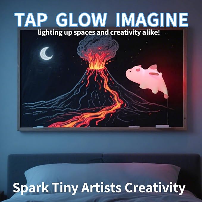 Cute Dragon Kids Night Light, Dinosaur Silicone Lamp with 7 RGB Colors & Warm White, Portable Magnetic Night Light for Home, Rechargeable Decorative Mood Lamp, Birthday Gift for All Ages
