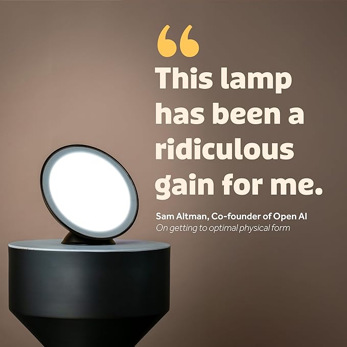 Circadian Optics Lampu Light Therapy Desk Lamp | As Seen On Shark Tank | 10,000 LUX UV-Free Full-Spectrum LEDs | Powerful & Large Light Panel | Sunlight Lamp for Seasonal Blues, Focus, Energy & Sleep