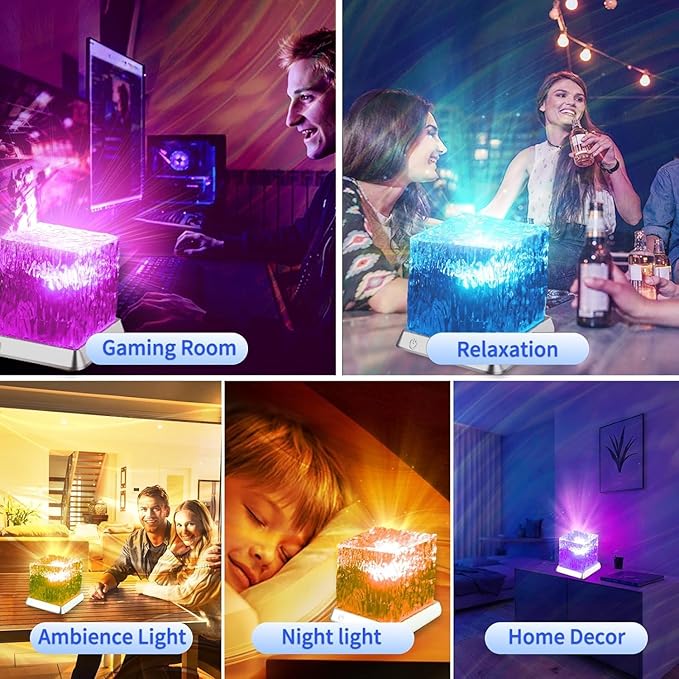 LETOUR Ocean Wave Projector Light for Kids,16 Colors & 30 Modes Night Light Projector,Relaxing Light for Bedtime, Kids Bedrooms & Nursery,Cool Ocean Wave Lamp,Gift for Toddlers and Children