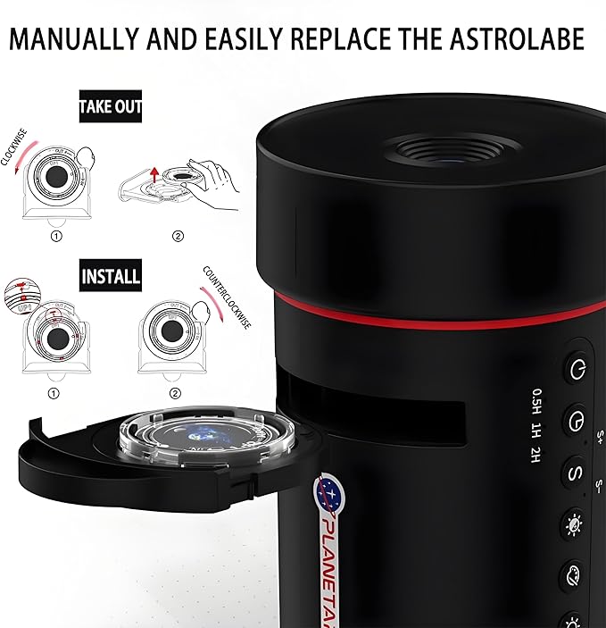 [2025 8th Gen] Star Projector, Galaxy Projector for Bedroom Night Light with Timer, Solar System Realistic Space Planetarium Projector Moon Lamp, Room Decor for Ceiling Kids Adults