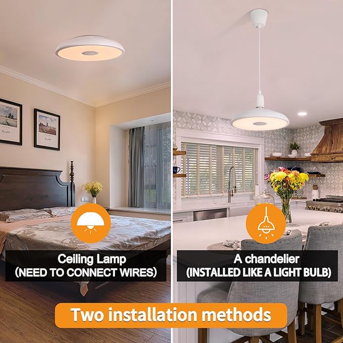 Smart Waterproof LED Flush Mount Ceiling Light Fixture,with Bluetooth Speaker,11 Inch,18 watt,Dimmable Music Lamp,RGB Color Changing Light with Remote Control,for Bathroom,Shower,Bedroom