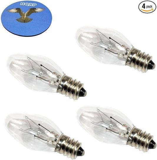 HQRP 4-Pack 15W 120V Light Bulbs for Himalayan Salt Lamps/Salt Rock Lamps